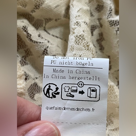 NWT Scarlet Darkness Women's Cream Lace Sheer Bolero Jacket for Evening Wear M - Picture 5 of 10